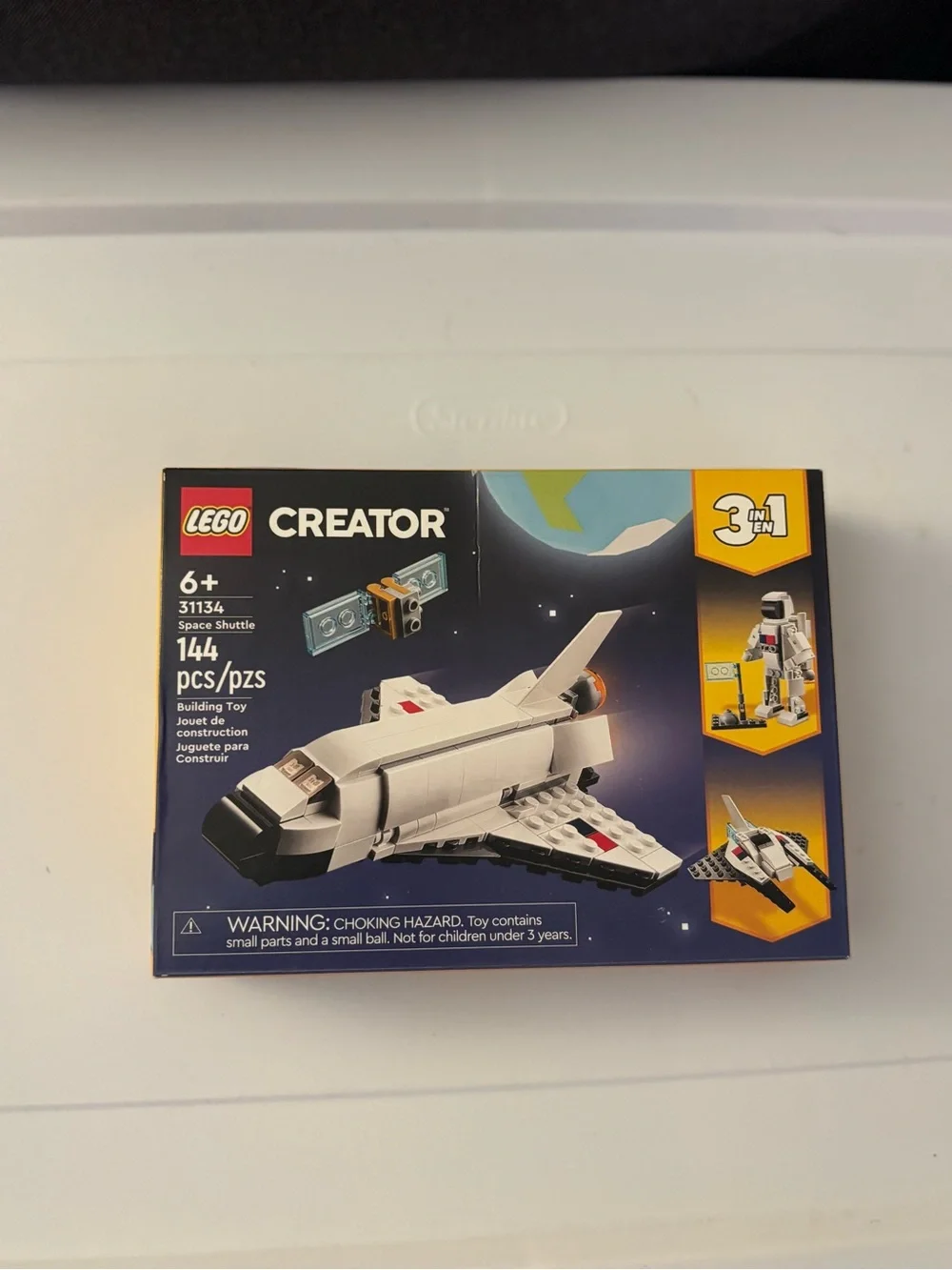 LEGO Creator White Space Shuttle 3-in-1 Building Set with Black Accents